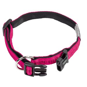 COLLAR NYLON SUAVE AGARRE FUCSIA T-L/XL